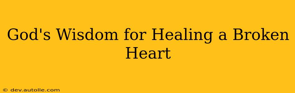 God's Wisdom for Healing a Broken Heart