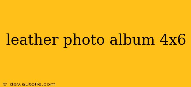 leather photo album 4x6