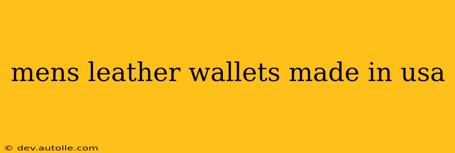 mens leather wallets made in usa