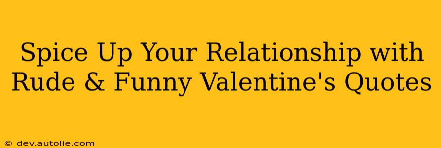 Spice Up Your Relationship with Rude & Funny Valentine's Quotes